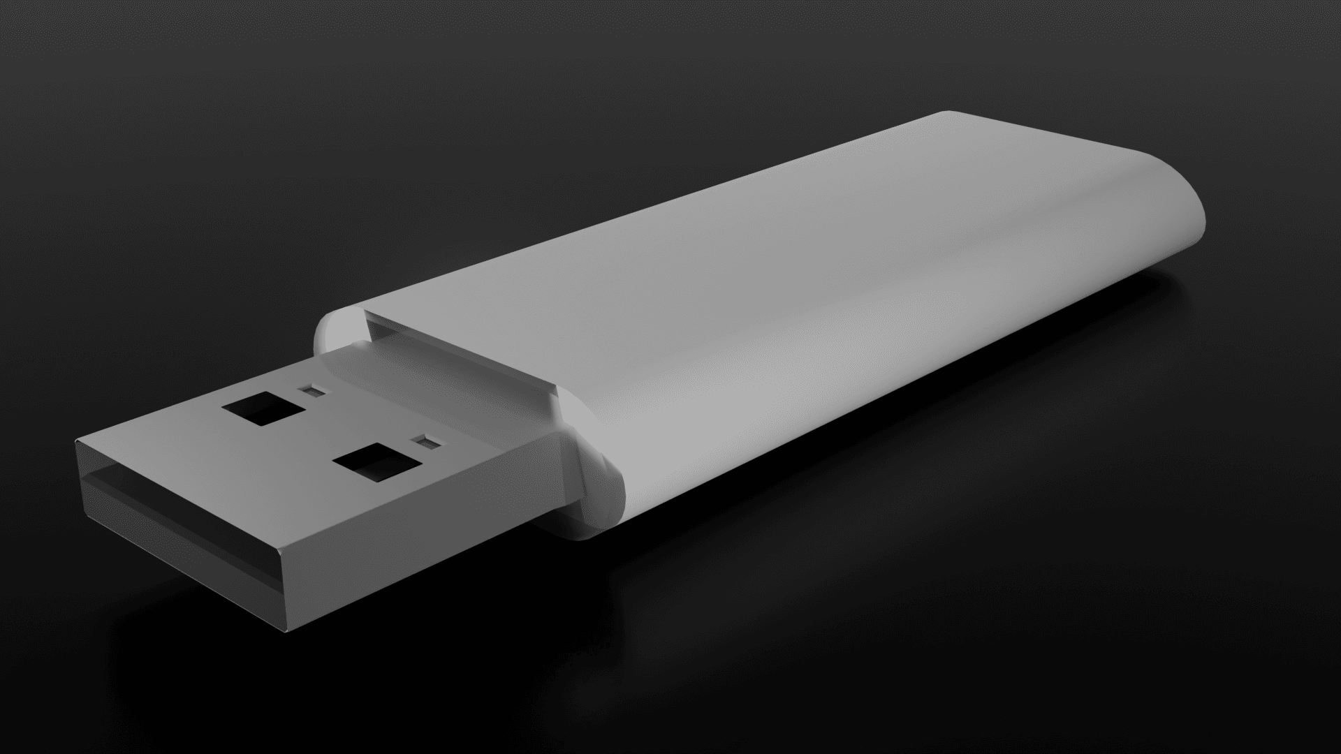 Blender作品のUSBメモリの写真